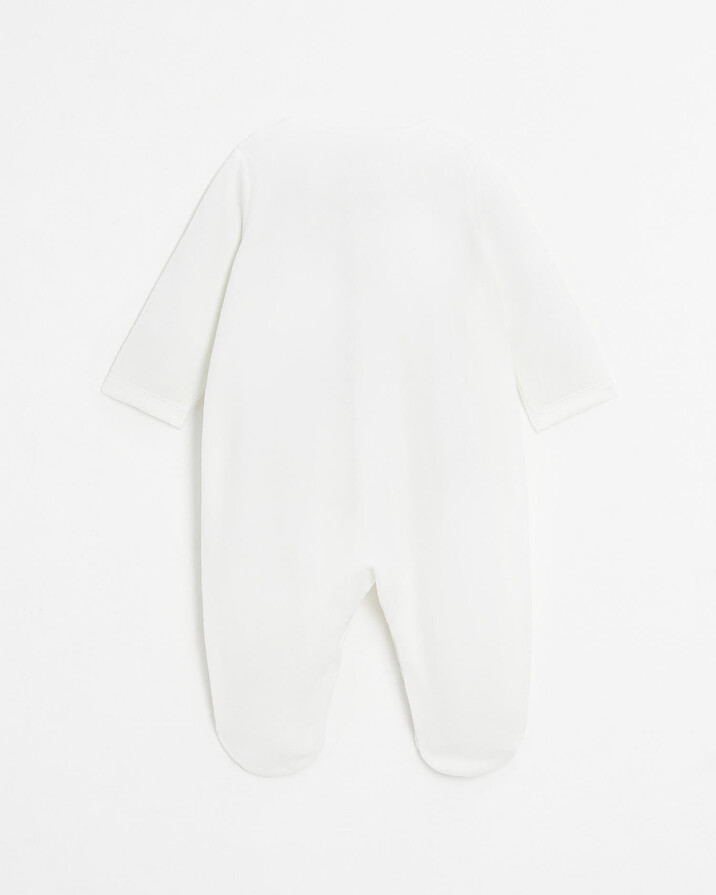 Velvet onesie Off-white colour  Natalys