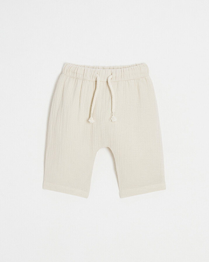 Cotton gauze pants Beige colour Natalys