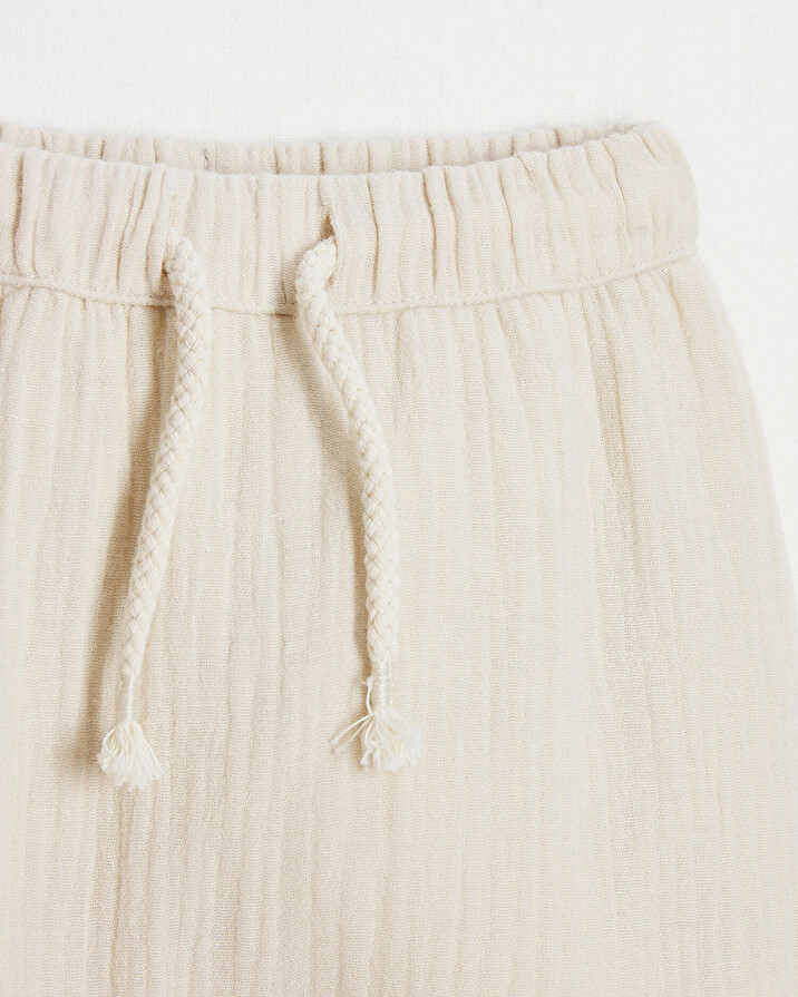 Cotton gauze pants Beige colour Natalys