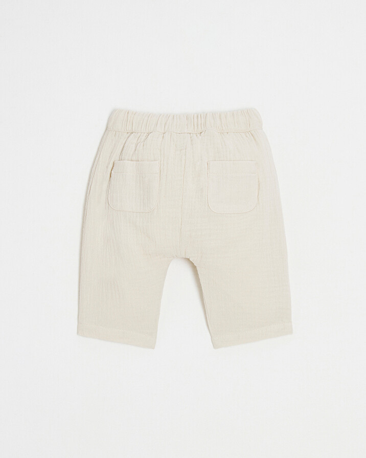 Cotton gauze pants Beige colour Natalys