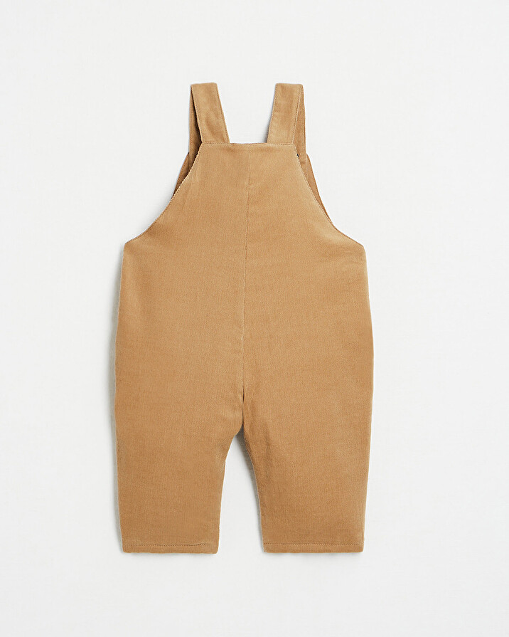 Velvet long overalls Camel colour  Natalys