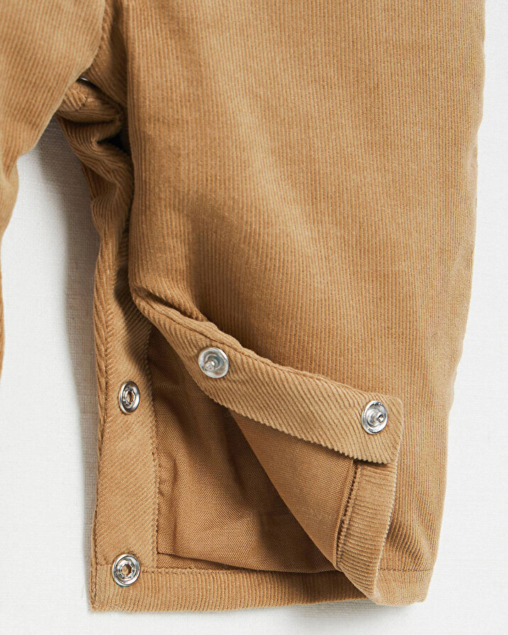 Velvet long overalls Camel colour  Natalys