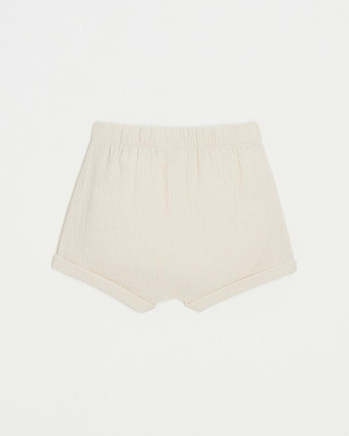 Cotton gauze shorts Beige colour Natalys