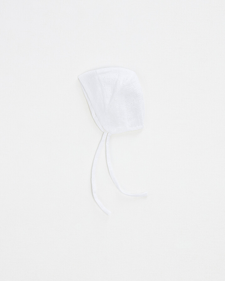 Embroidered hat Off-white colour  Natalys
