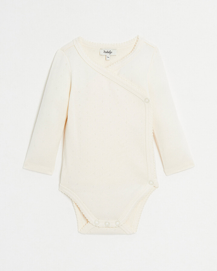 Fancy crossed bodysuit Chalk colour Natalys