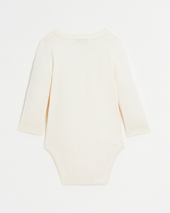 Fancy crossed bodysuit Chalk colour Natalys