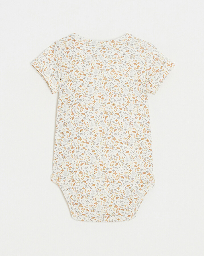 Short-sleeved bodysuit Floral print  Natalys