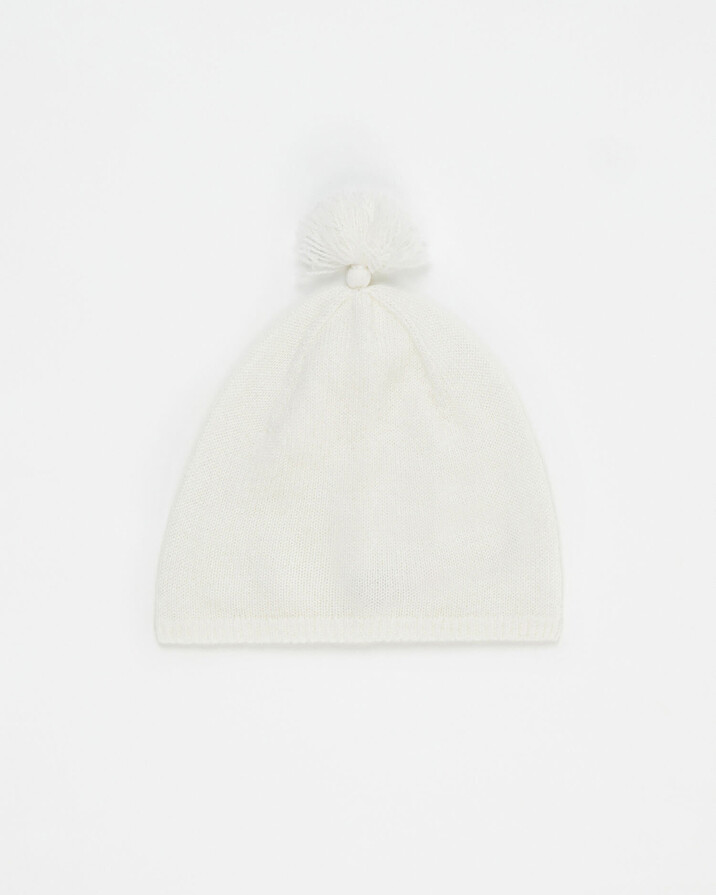 Merino wool hat Off-white colour  Natalys