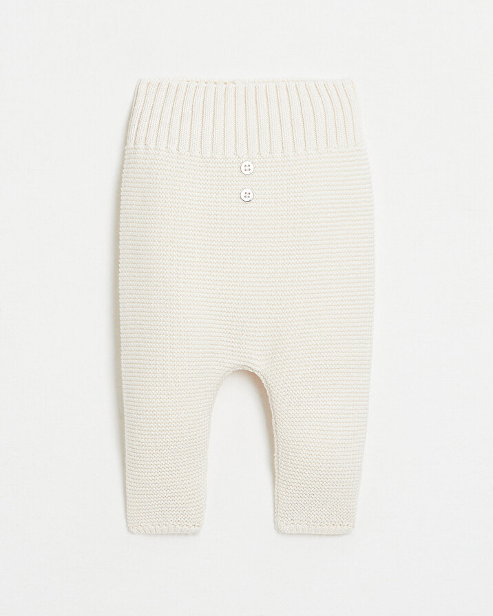 Footless knitted pants Off-white colour  Natalys