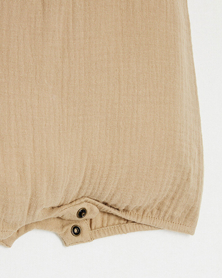Cotton gauze jumpsuit Camel colour  Natalys