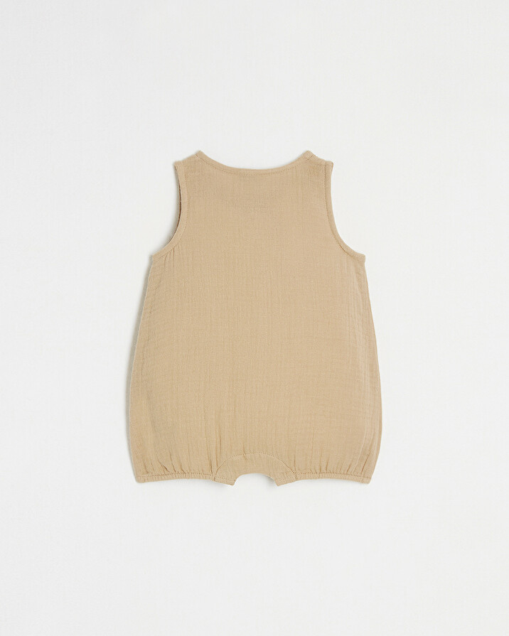 Cotton gauze jumpsuit Camel colour  Natalys