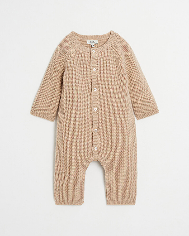 Merino wool jumpsuit Camel colour  Natalys