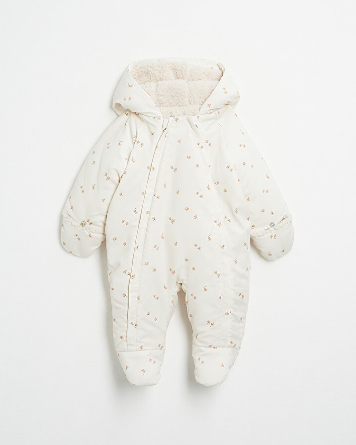 Water-repellent overalls suit Floral print  Natalys