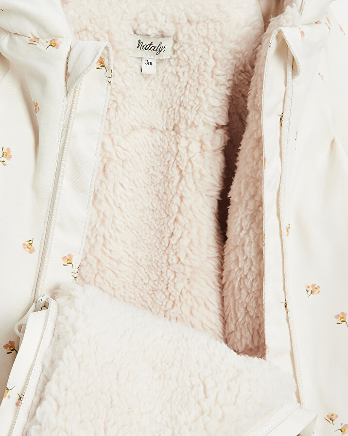 Water-repellent overalls suit Floral print  Natalys