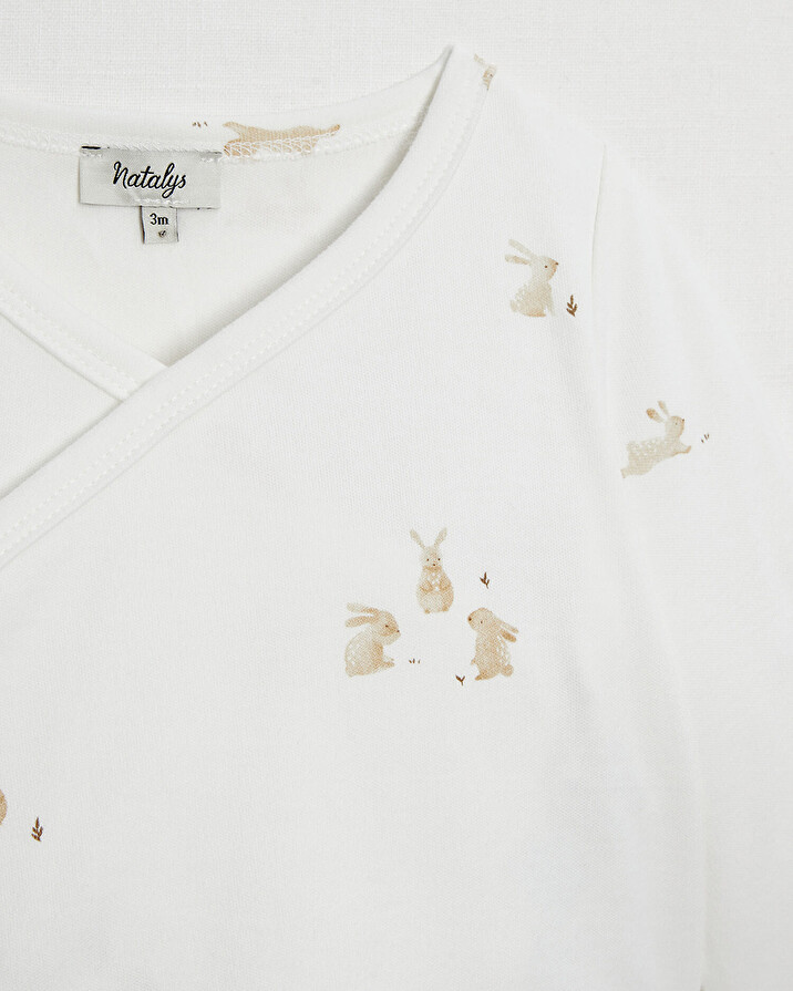 Crossed bra Bunny print  Natalys