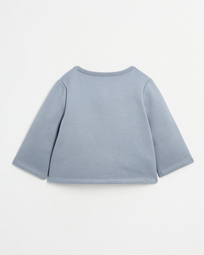 Fleece cardigan Blue-grey colour  Natalys