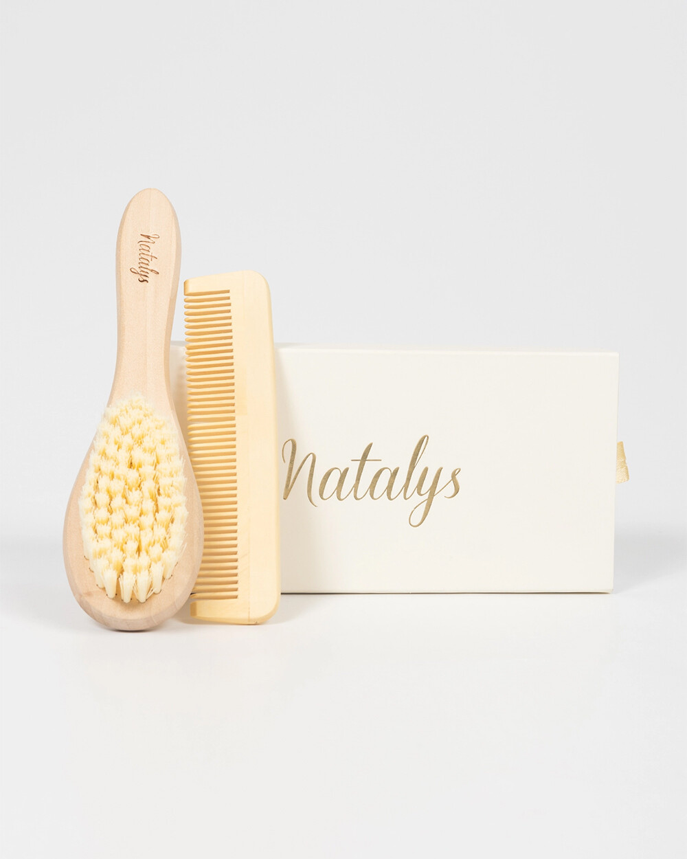 Brush and comb Birth gift set  Natalys