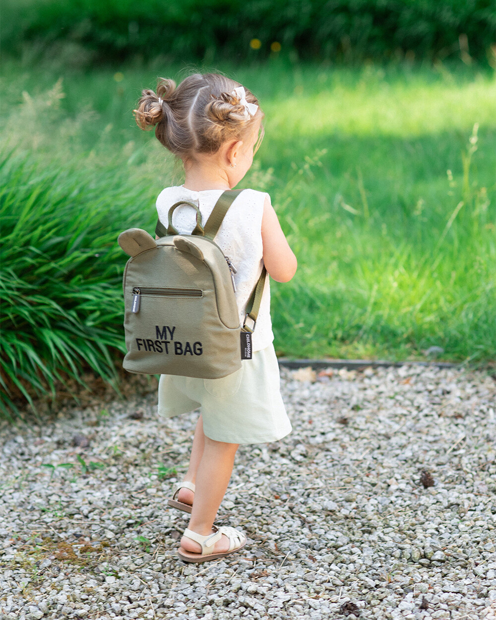 My First Bag children's backpack Khaki colour  Childhome