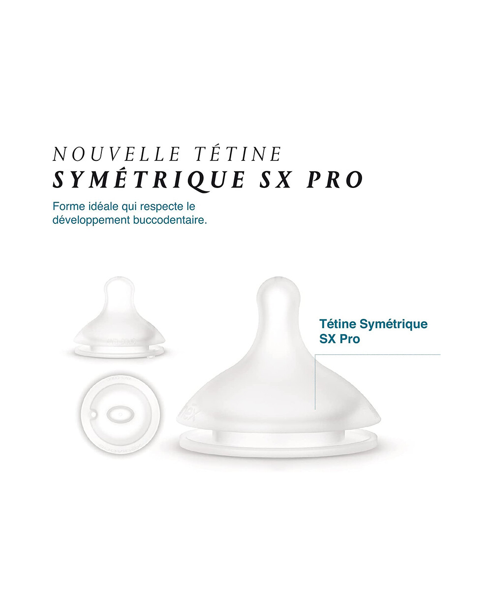 Set of 2 SX Pro symmetrical teats Flow M  Suavinex