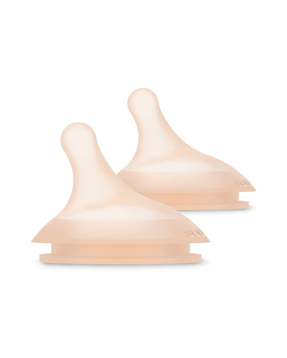 Set of 2 Zer&oslash; teats.Zer&oslash; Dense flow  Suavinex