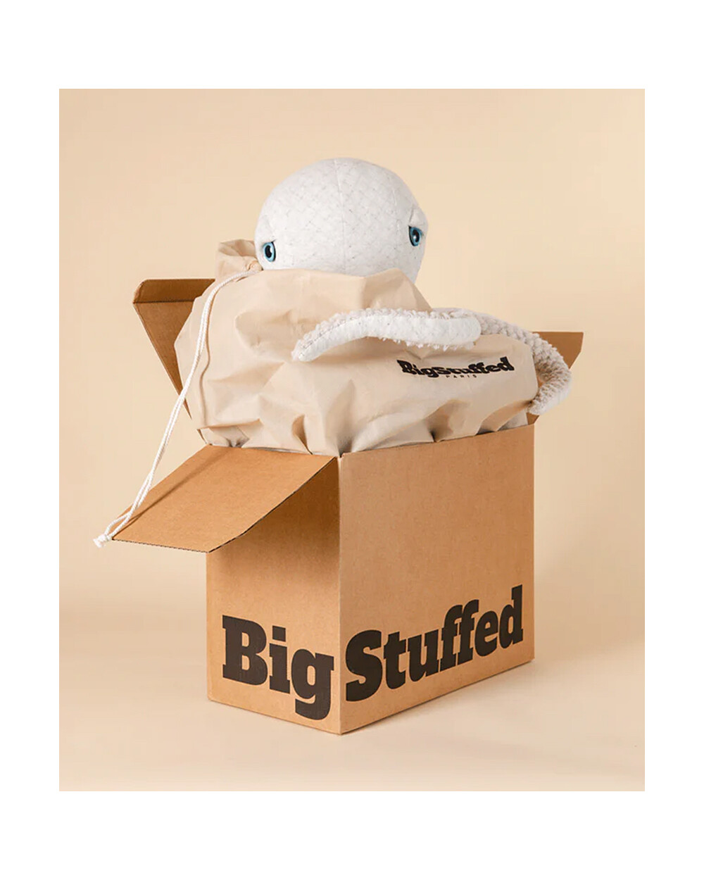 Octopus plush 56 cm Albino colours  Bigstuffed