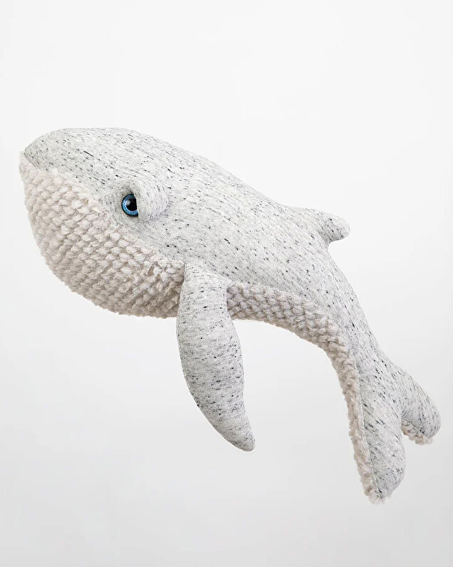56 cm whale plush Original colours  Bigstuffed