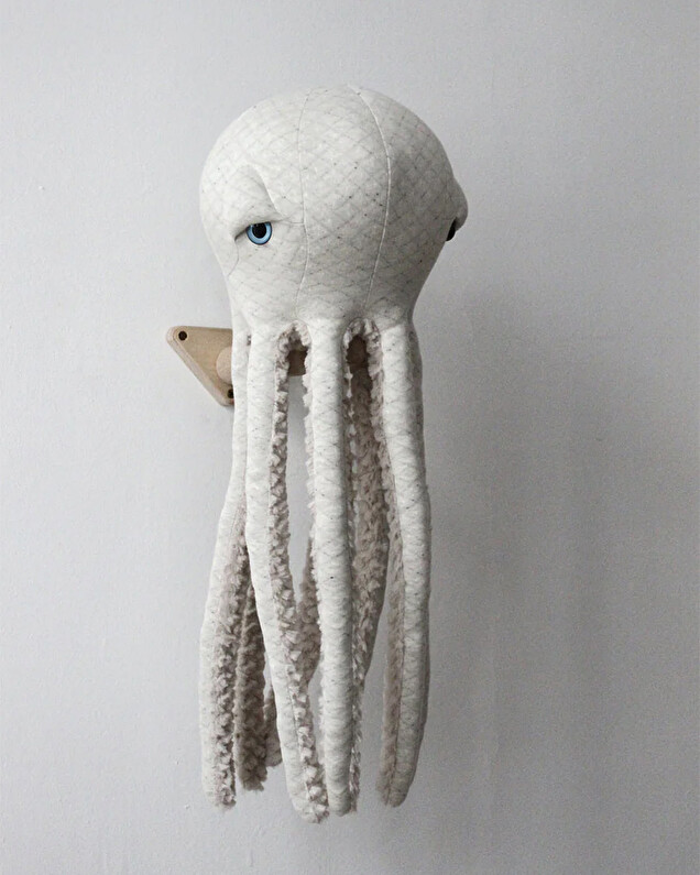 Octopus plush 56 cm Albino colours  Bigstuffed