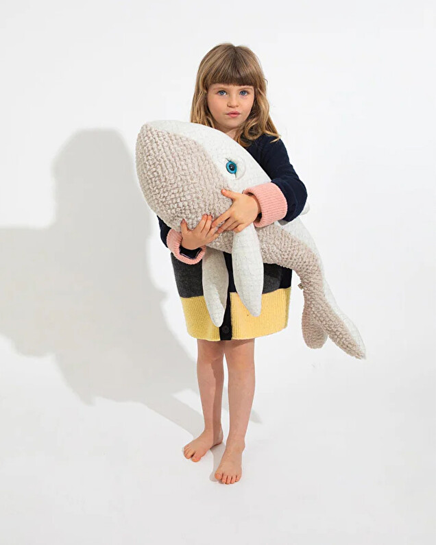 Whale plush 83 cm Albino colours  Bigstuffed