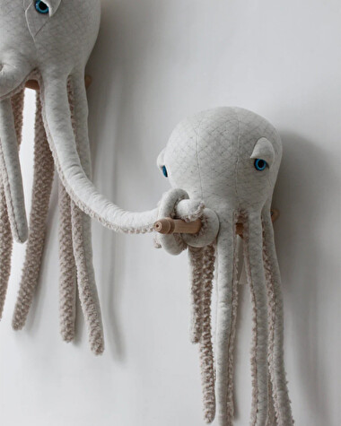 Octopus plush 56 cm Albino colours  Bigstuffed