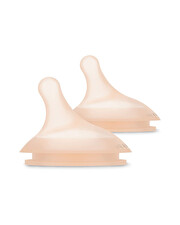 Set of 2 Zer&oslash; teats.Zer&oslash; Dense flow  Suavinex