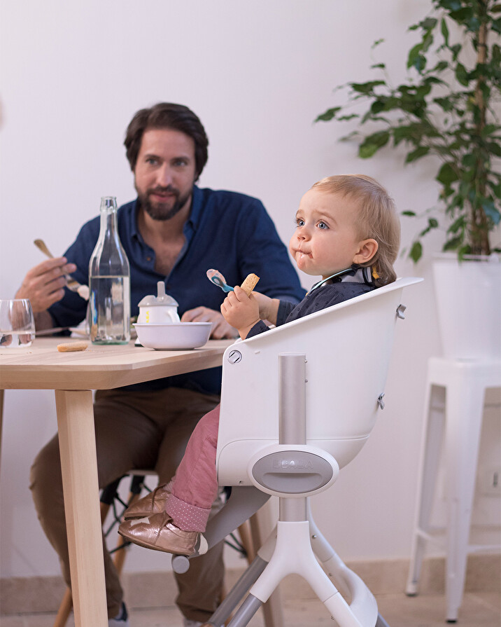 Up&Down high chair White/grey  B&eacute;aba