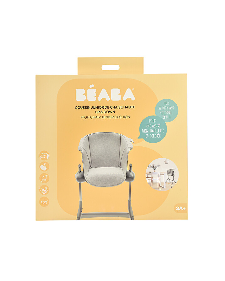 Junior Up&Down high chair seat cushion Grey colour  B&eacute;aba