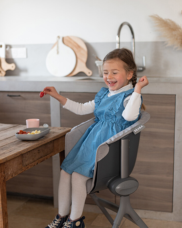 Junior Up&Down high chair seat cushion Grey colour  B&eacute;aba