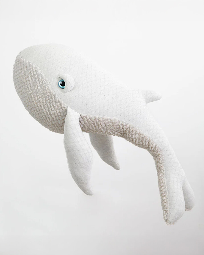 Whale plush 83 cm Albino colours  Bigstuffed