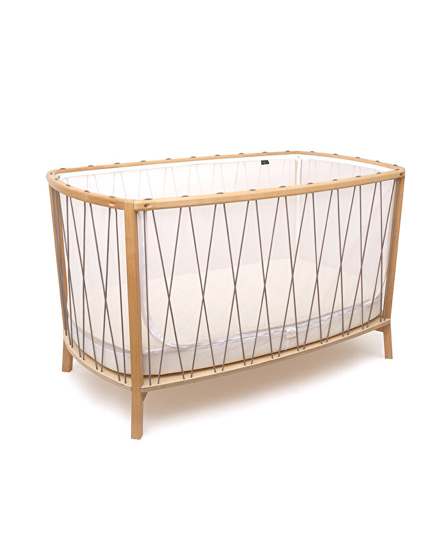 Kimi cot bed 60x120 cm Hazelnut colour  Charlie Crane