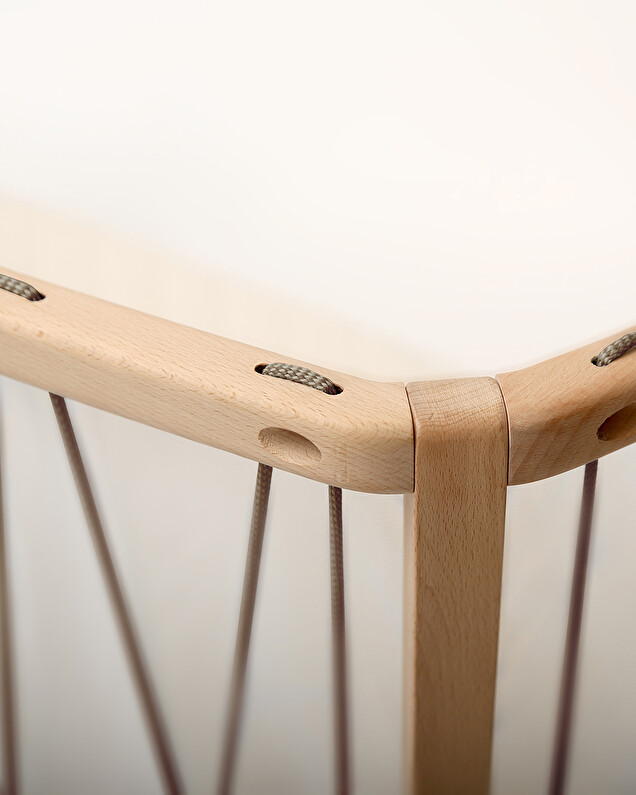Kimi cot bed 60x120 cm Hazelnut colour  Charlie Crane