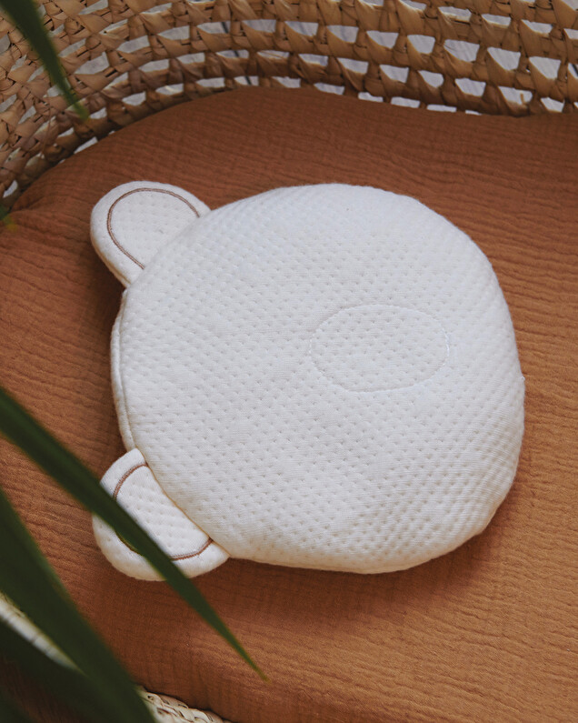 P'tit Panda head cushion Ecru  Candide