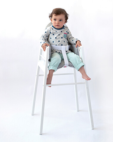 High chair cushion Grey/white  Candide