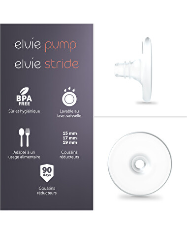 Set of 2 breast cushions Size 19 mm  Elvie