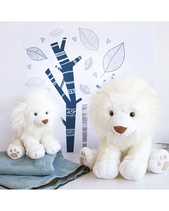 Snow Lion plush 28 cm White  Histoire d'Ours