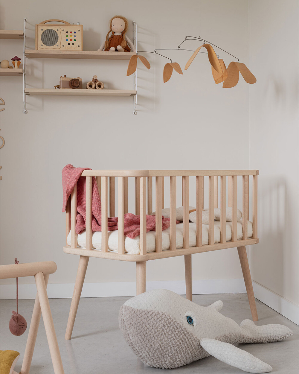 Fantine cradle 40x80 cm Wood colours Natalys