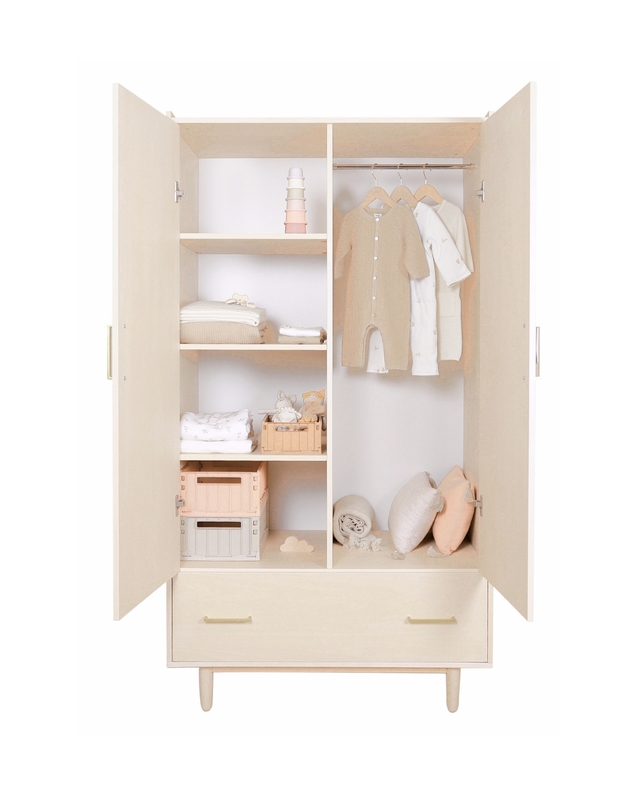 Fantine wardrobe Wood colours  Natalys