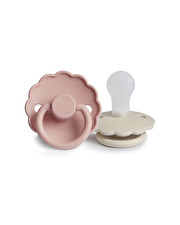Set of 2 Daisy silicone pacifiers Colour blush/cream  Frigg