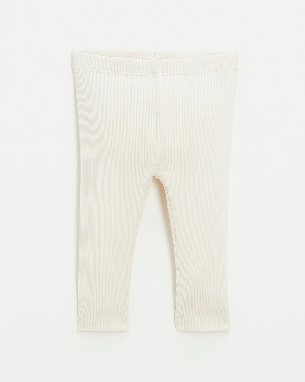 Cotton ribbed leggings Chalk color  Natalys