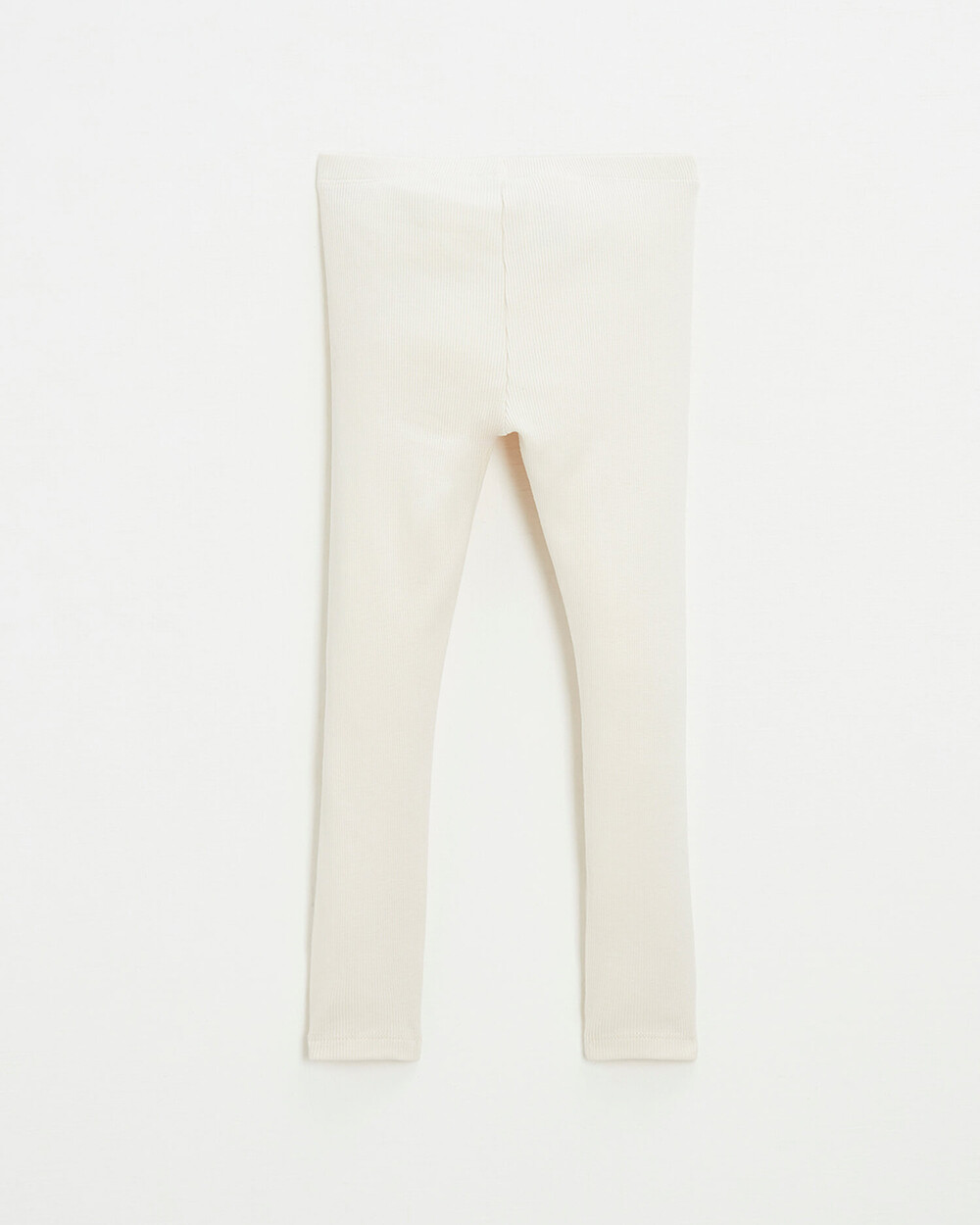 Cotton ribbed leggings Chalk color  Natalys