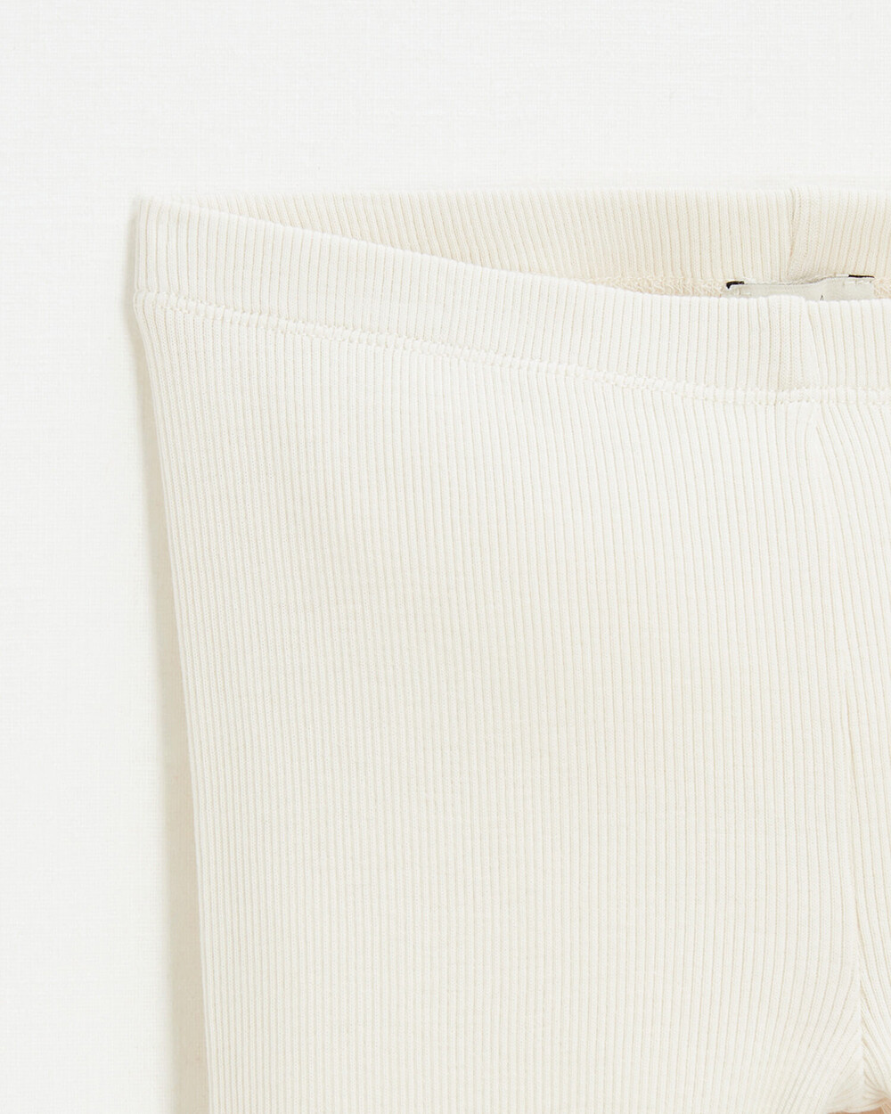 Cotton ribbed leggings Chalk color  Natalys