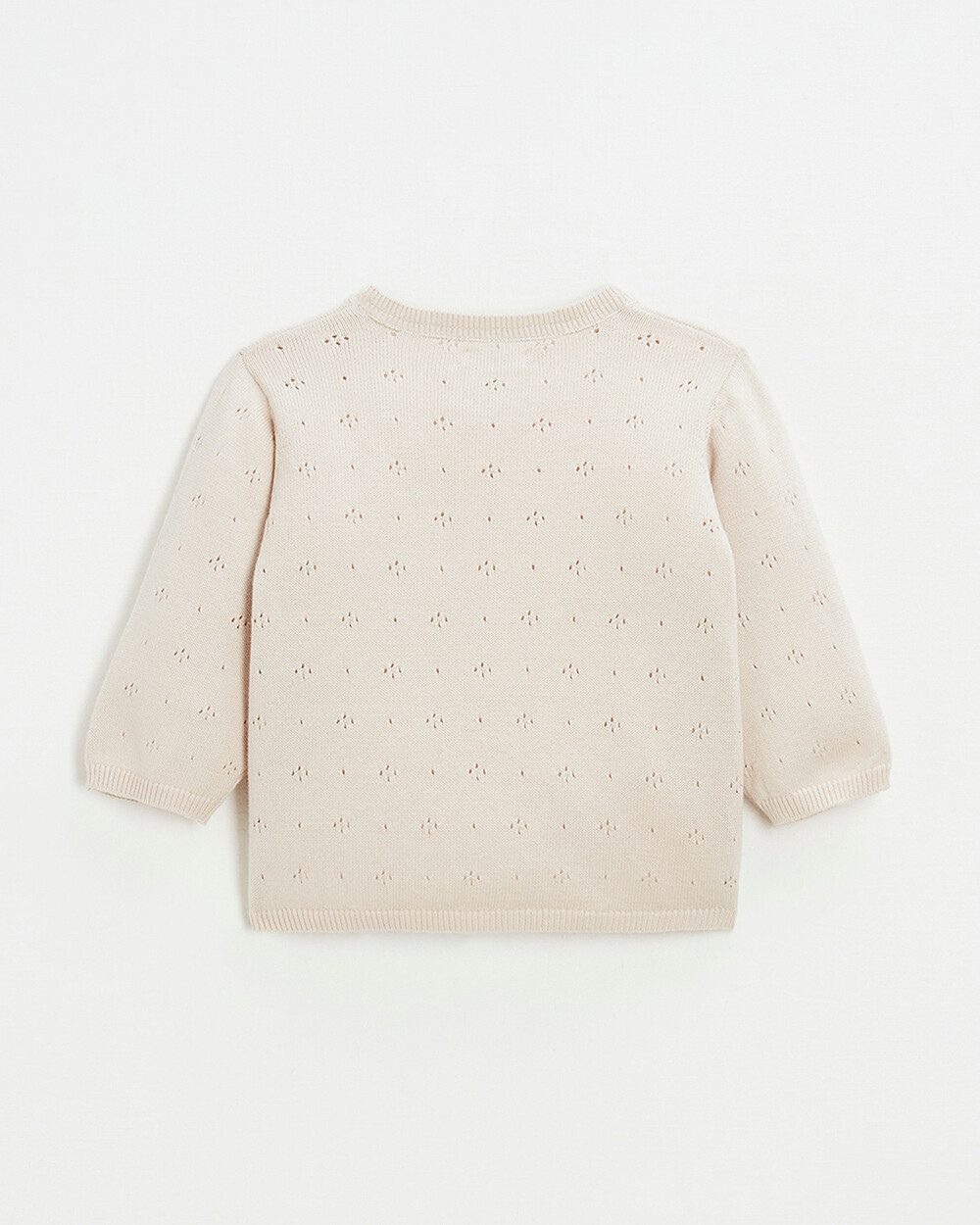 Openwork knit cardigan Pink color Natalys