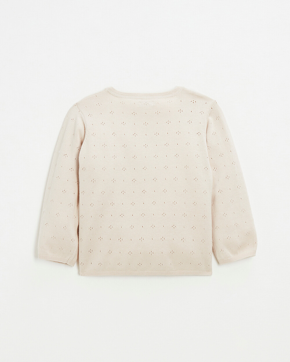 Openwork knit cardigan Pink color Natalys