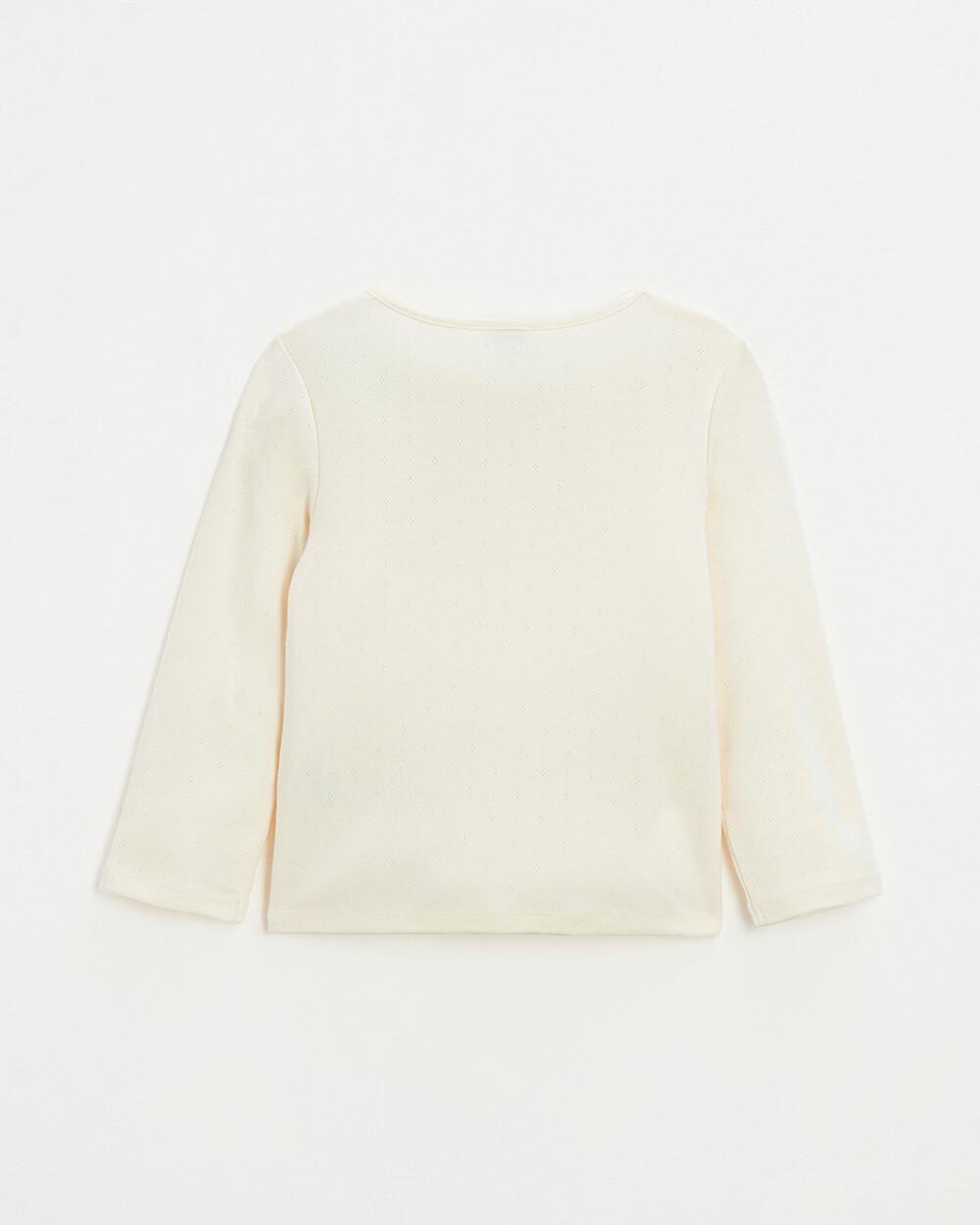 Cotton ribbed cardigan Chalk color Natalys