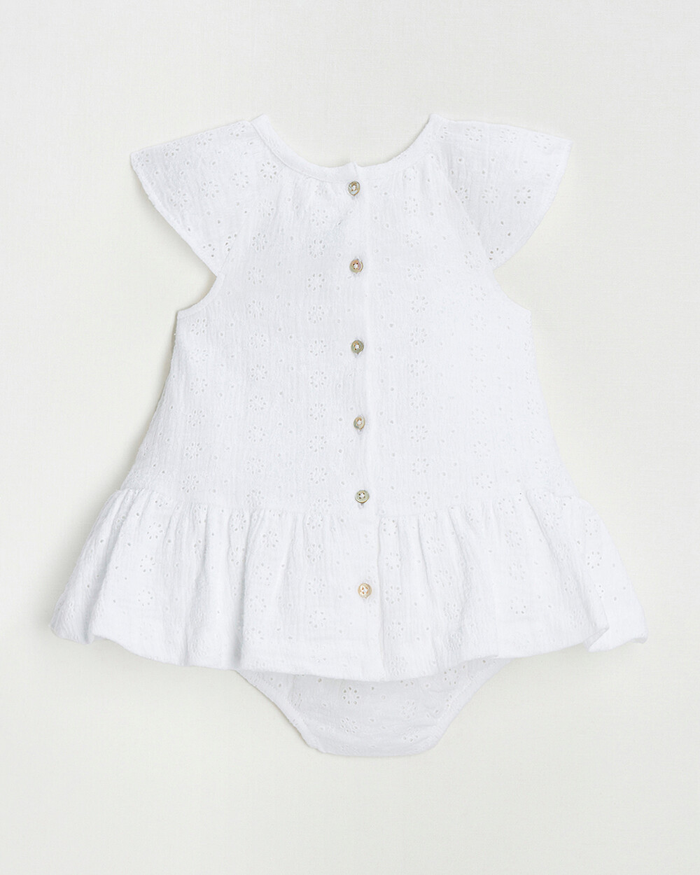 English embroidery dress Ecru color Natalys